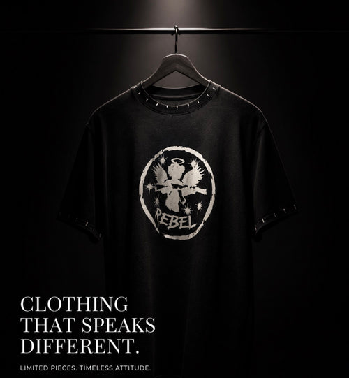 Christian Rebel™ – Midnight Icon Rhinestone Tee Shirt Dress